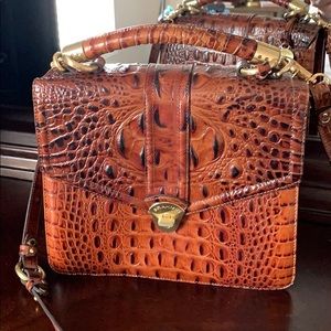 Brahmin Olivia Rose Satchel in Pecan